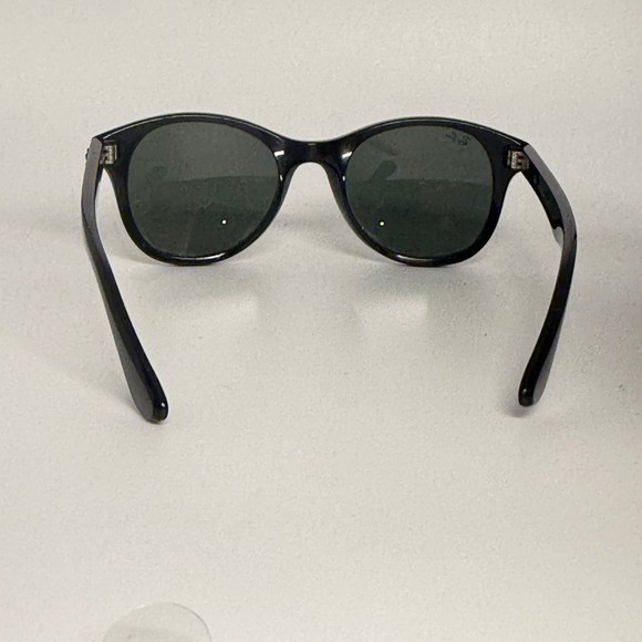 Ray-Ban RB4203 601 Black Round Sunglasses Green Classic G-15 Lenses 51mm Italy main image 5